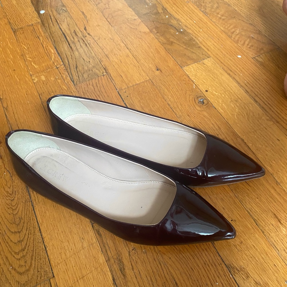 J.Crew women’s patent leather pointy toe flats